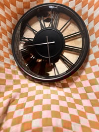 Image 2 of Brown Hide Clock 