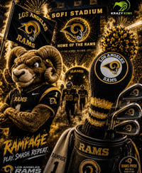 Image 3 of Los Angeles LA NFL Rams custom GOLF Club cover fan football gift