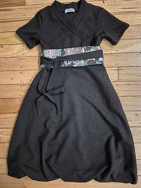 Image 2 of Kylie Jane Tulip dress- textured black branches 
