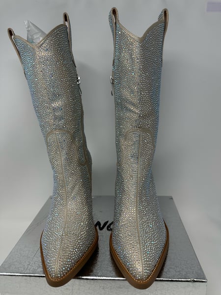 Image of Rhinestone Cowboy Western Boots Womens Size 7.5 - Free Shipping