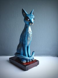 Image 1 of 'Mothlight' Paperclay Cat Sculpture