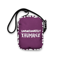 Image 1 of Unfortunately Human (Plum) Utility Cross Body Bag