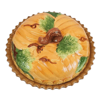 Image 2 of CAICO Pumpkin Lidded Pie Plate