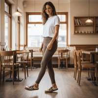 Image 2 of BACK 70 EASTER WHITE CAMEL SUEDE