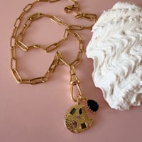 Image 5 of Paperclip chain with Swivel Clasp and Gem Cookie