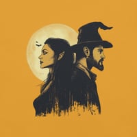 Image 1 of Witch & Wizard Couple Shirt 