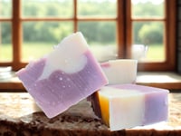 Image 3 of Mandarin Orange Cranberry Soap • Autumn Fruit Soap Bar • Handmade Cold Process • Cozy Seasonal