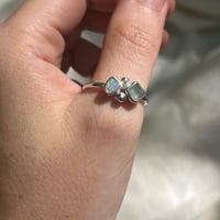 Image 3 of OPAL/BLUE FORM RING (Q)