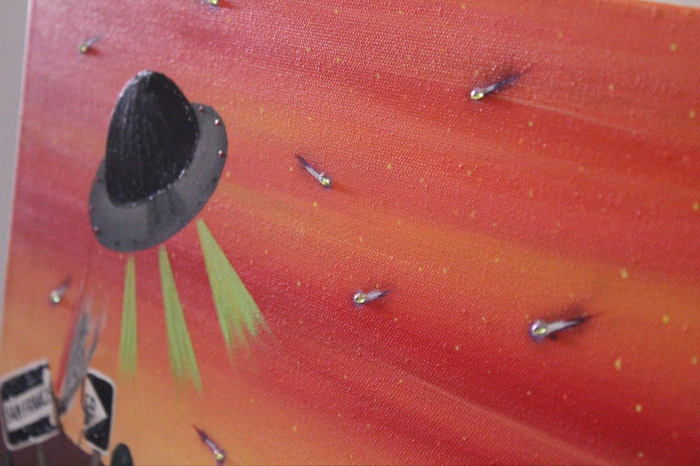 Image of UFO x San Francisco 12x16 Original Canvas 1/1