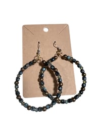 Image 2 of Textured Round Earrings 