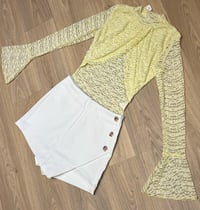 Image 3 of White wrap skort 