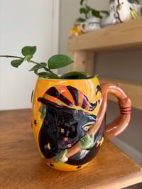 Image 1 of Hoya Chouke in Witch on Broom Mug