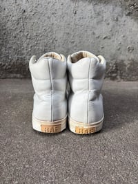 Image 3 of Archive Raf Simons SS08 Leather Padded Hightop Sneakers - Size IT 41