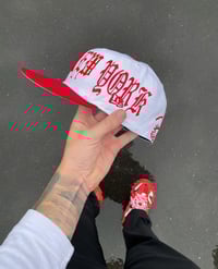 Image 2 of TRI TONE WHITE/ RED YANKEES CUSTOM FITTED 