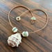 Image of Hawaiian Ivory Drupe Shell Necklace with Puka Shells, Teal Seaglass (22 inch)