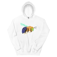 Image 3 of Unisex Hoodie “Blue Banded Bee”