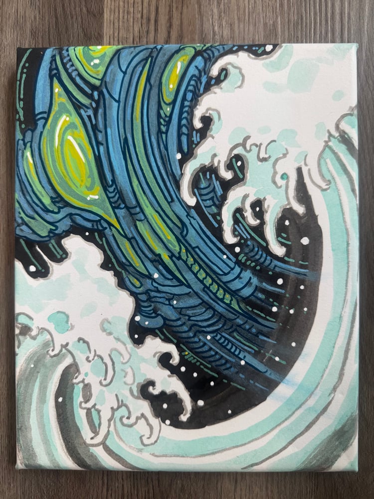 Image of Tim Lehi “Space Invasion” Painting