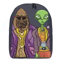 Image 1 of Bigfoot and Alien Chilling Backpack
