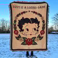 Image of “Losing Game” Woven Blanket