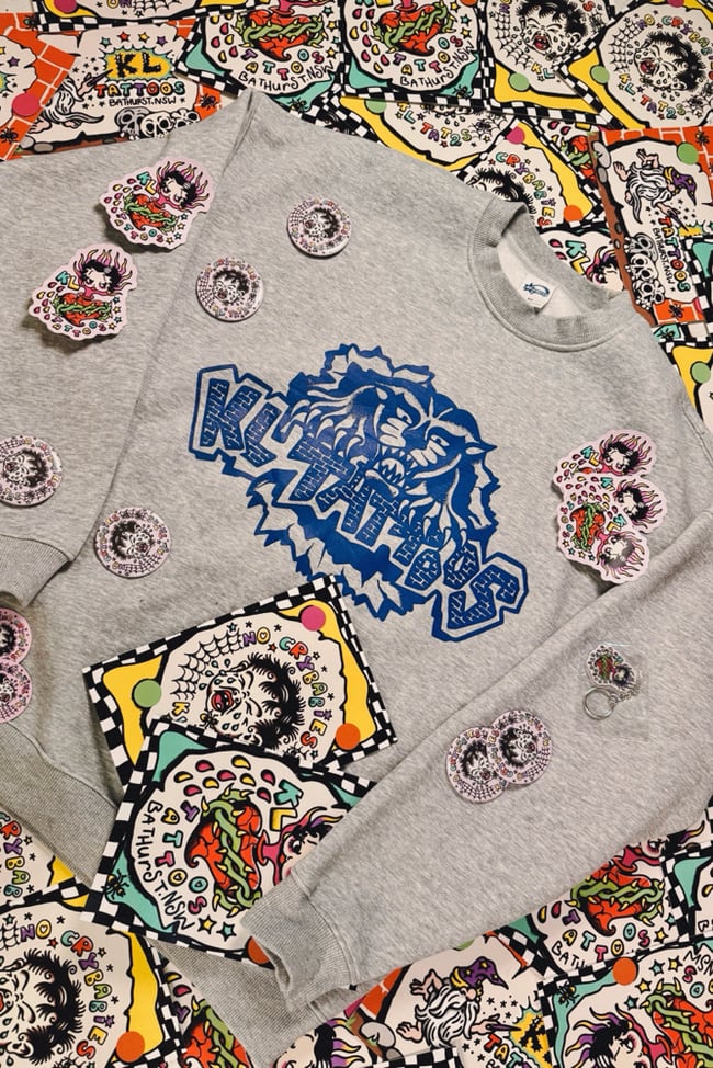 KL Tattoos “Blue Panther” Crewneck 