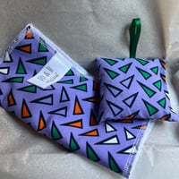 Image 2 of Purple Shapes Ankara Matchy set