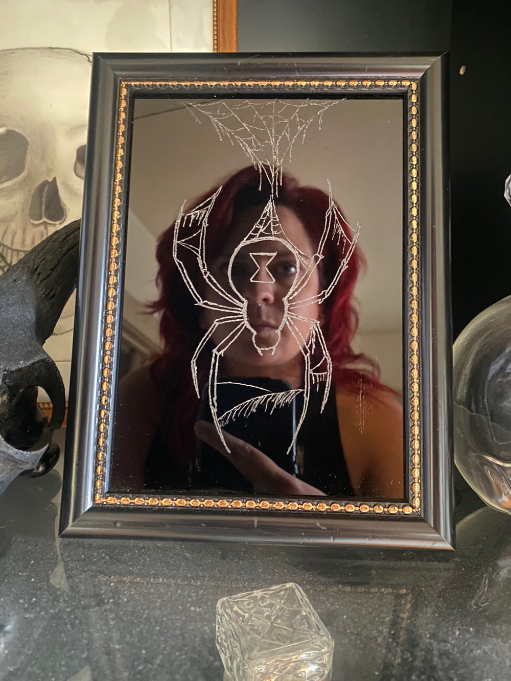 Spider Scrying mirror