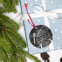 Image 1 of “Doctor Unrobed” Acrylic ornament