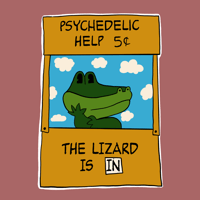 Psychedelic Help 3”x3” Sticker