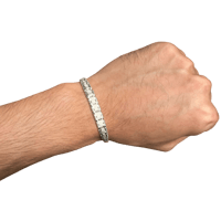 Image 4 of Italian .925 Silver Woven Bracelet 
