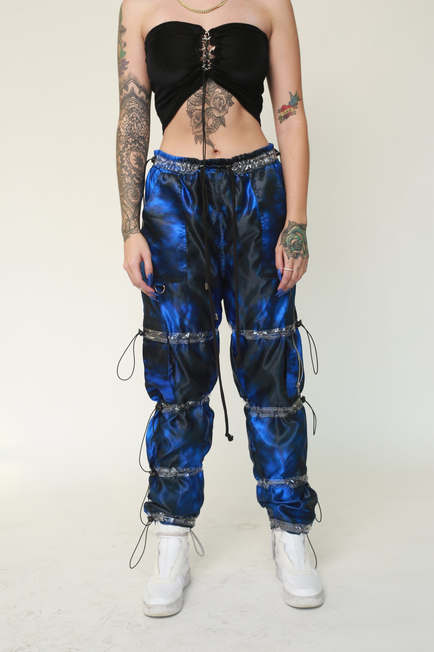 Image of Blue Storm  Puffer Pants 