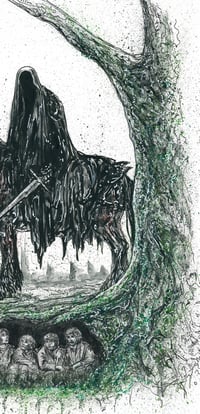 Image 3 of The Black Rider - Ringwraith LOTR 11x14 Signed Print