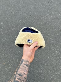 Image 4 of  ROYAL BLUE EARMUFF  DODGERS CUSTOM FITTED CAP