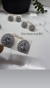 Silver Queen studs 