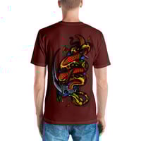 Image 1 of Snake and Scythe - Burgundy - Dillon Smith Tattoo T Shirt