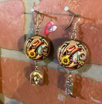 Image 2 of WHERE THEM FANS AT Earrings and Bracelet Set