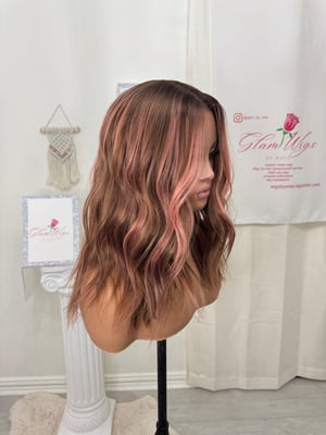 Image of Pink highlight brown free part (ready to ship) 