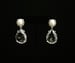 Image of Pearl & Clear Pierced Earrings 