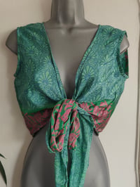 Image 4 of Pasha Co ord set top and frill wrap skirt light jade