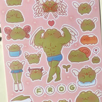 Image 3 of Buff Froggy Sticker Sheet