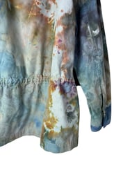 Image 10 of L 100% Cotton Twill Utility Jacket in Earthy Watercolor Ice Dye