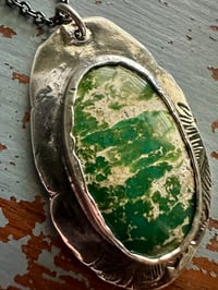 Image 14 of Stone Mountain turquoise necklace with Bukowski quote