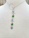 Image of Ivy Chrome Diopside Lariat Choker Necklace