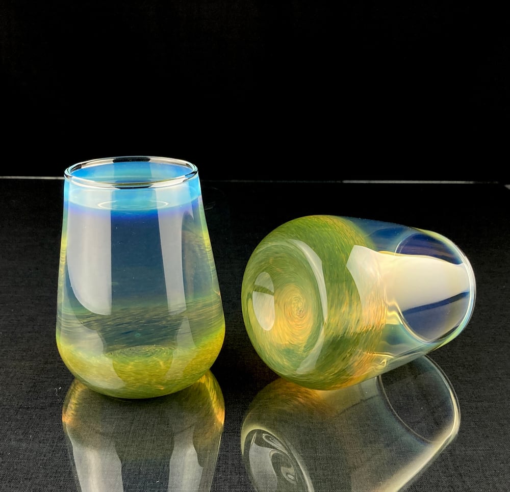 Image of Frit Tumbler - Amazon Lagoon set no.1