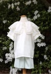Walter Portrait Collar Heirloom Overshirt & Short Set