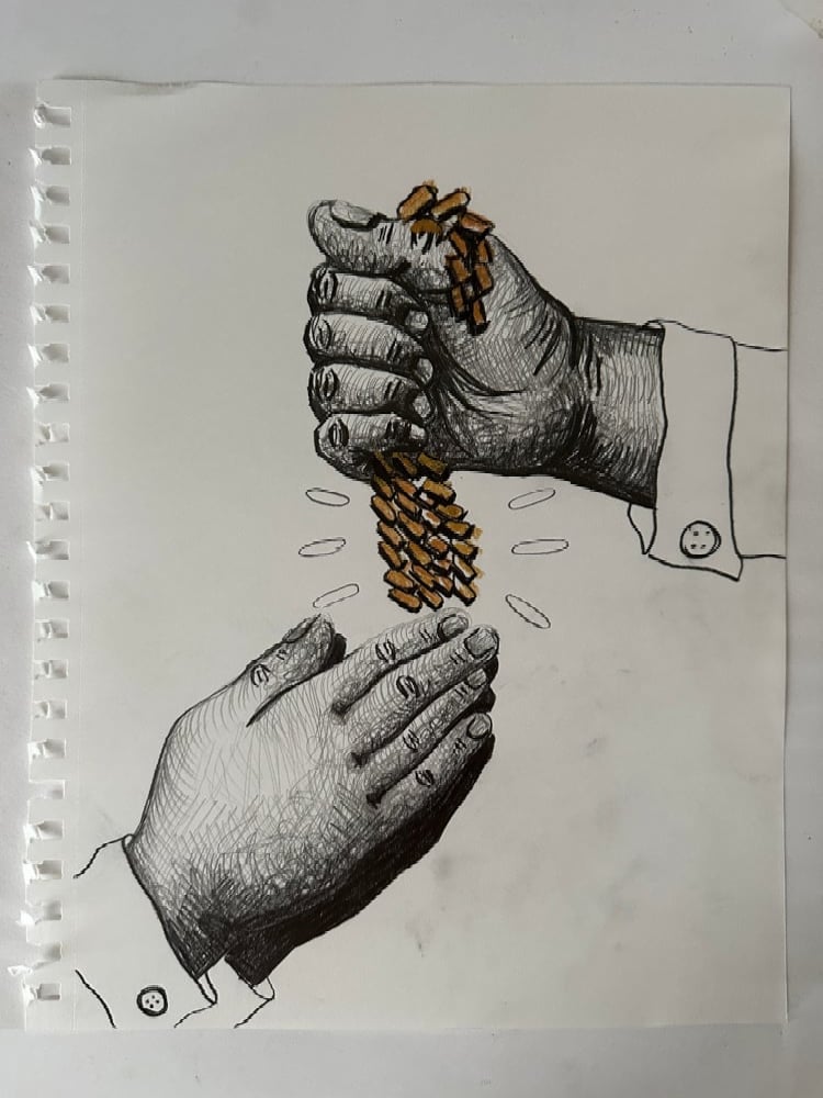 Image of “PRAISE THE CHAIN” drawing