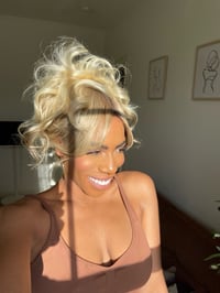 Image 5 of PLATINUM BLONDE 22 inch 9x6 LACE CLOSURE WIG with BANGS
