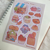 Image 2 of Cafe Hop sticker sheet