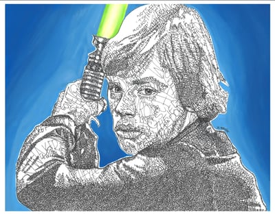 Image of Luke Skywalker Lyric Piece
