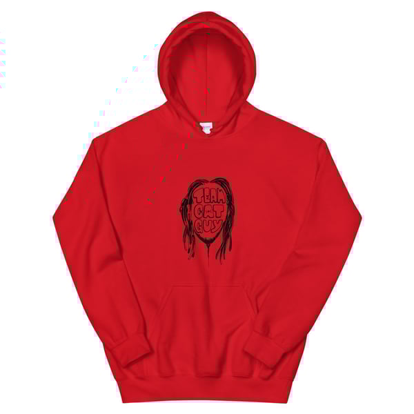 Image of black catguylogoHoodie