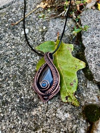 Image 2 of Banded Onyx/Ruby Pendant